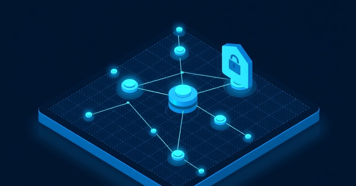 Isometric diagram of an attacker querying a target model and shadow models to infer whether a record was in the training set